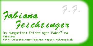 fabiana feichtinger business card